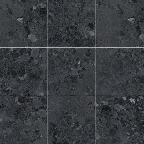 Terrazzo Black Matt 300/600mm Porcelain Tile