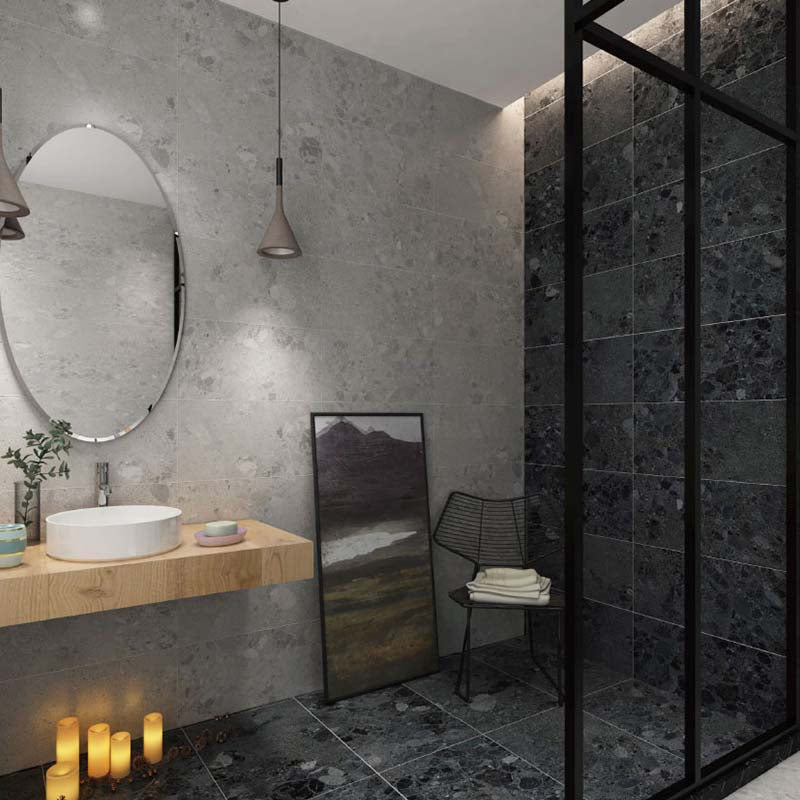 Terrazzo Grey Matt 300/600mm Porcelain Tile