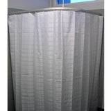 1200/1600Mm L Bend Shower Curtain Track System In Designer Black Special Care Needs