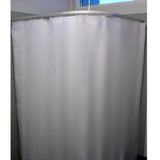1200/1600Mm L Bend Shower Curtain Track System In Designer Black Special Care Needs