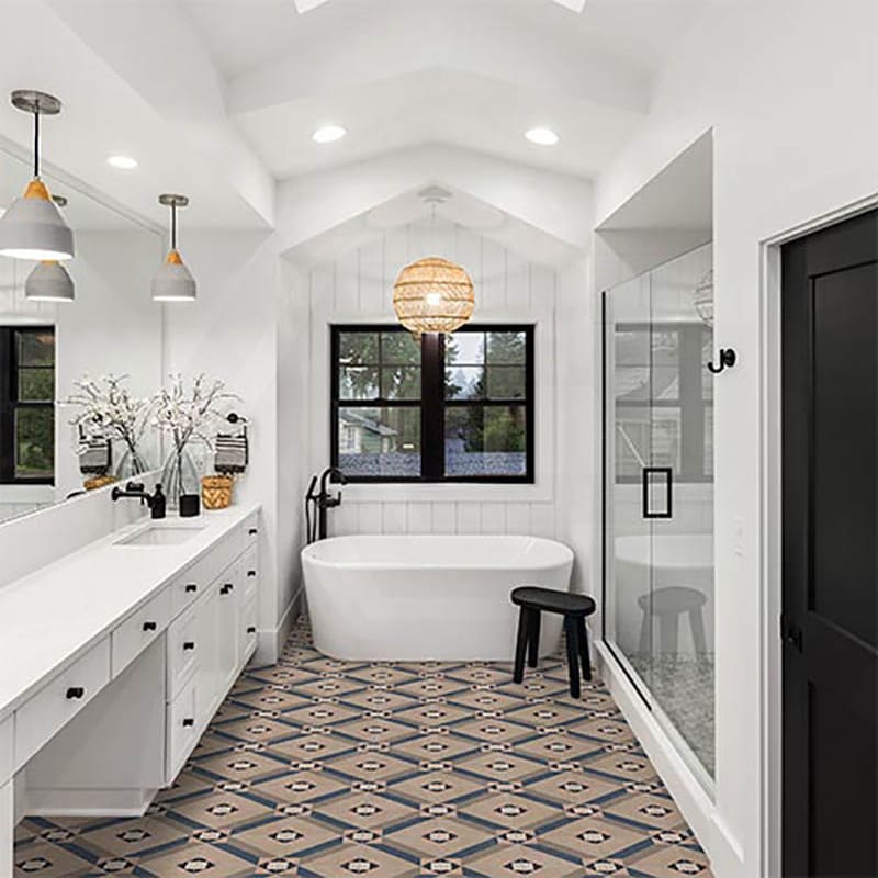 Artisan Mezzo 200x200mm Matt Patterned Tile 13 Colors Available