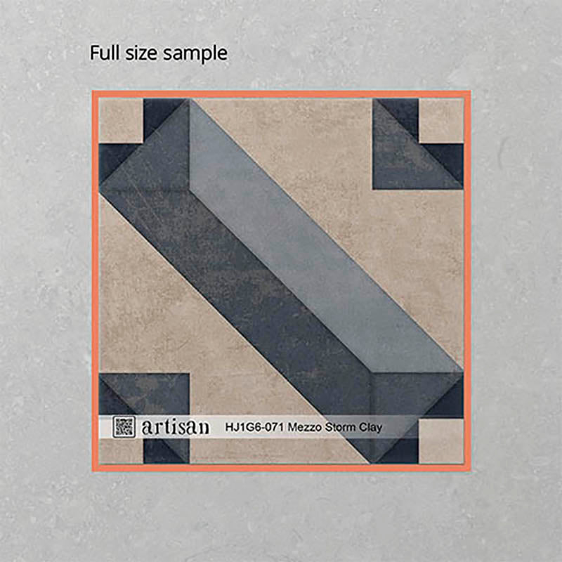 Artisan Mezzo 200x200mm Matt Patterned Tile 13 Colors Available