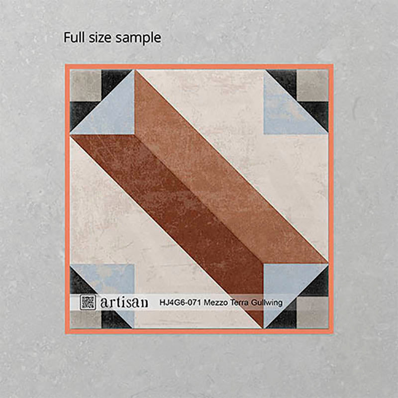 Artisan Mezzo 200x200mm Matt Patterned Tile 13 Colors Available