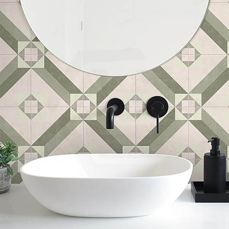 Artisan Mezzo 200x200mm Matt Patterned Tile 13 Colors Available