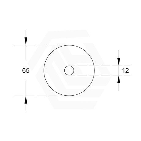 65mm Water Spout Cover Plate Variant Colour Available