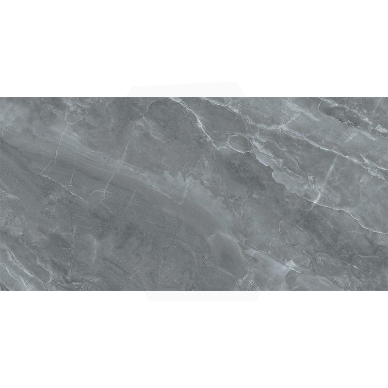 Cloud Ash Dark Grey Marble Look Polished 300/600/1200mm Porcelain Tile