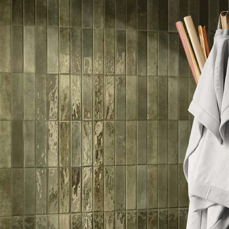 Portofino Brick Musk Gloss Subway Ceramic Tile 65x260mm