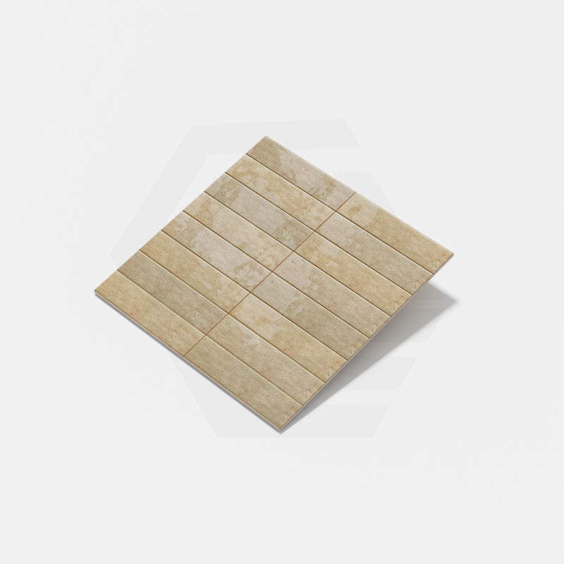 Portofino Brick Pink Gloss Subway Ceramic Tile 65x260mm