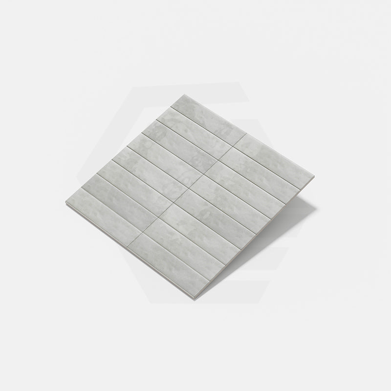Portofino Brick White Gloss Subway Ceramic Tile 65x260mm
