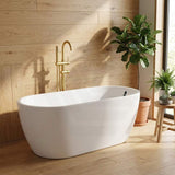 Seima Arko 120 Oval Freestanding Bathtub Acrylic with Smartfill System 1500/1700mm - Matt/Gloss White