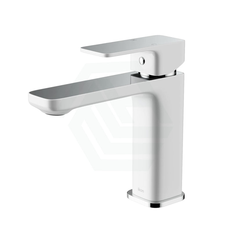 Seto Solid Brass White & Chrome Basin Mixer Tap For Vanity And Sink Multi-Colour Short Mixers