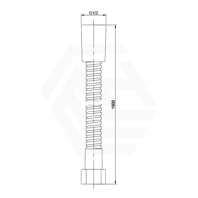 Norico 1500mm Flexible Shower Hose Stainless Steel Variant Colour Available