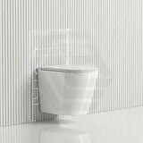 ZARA Rimless Wall Hung Toilet Suite 515x360x350mm - Gloss White