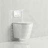 ZARA Rimless Wall Hung Toilet Suite 515x360x350mm - Gloss White