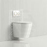 ZARA Rimless Wall Hung Toilet Suite 515x360x350mm - Gloss White