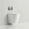ZARA Rimless Wall Hung Toilet Suite 515x360x350mm - Gloss White