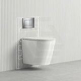 ZARA Rimless Wall Hung Toilet Suite 515x360x350mm - Gloss White
