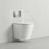 ZARA Rimless Wall Hung Toilet Suite 515x360x350mm - Gloss White