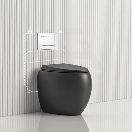 RAK CLOUD Rimless Wall Faced Toilet Pan with Geberit Frameless Inwall Concealed Cistern Sigma8 Push Button - Variant Colour