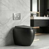 RAK CLOUD Rimless Wall Faced Toilet Pan with Geberit Frameless Inwall Concealed Cistern Sigma8 Push Button - Variant Colour