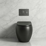 RAK CLOUD Rimless Wall Faced Toilet Pan with Geberit Frameless Inwall Concealed Cistern Sigma8 Push Button - Variant Colour