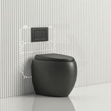 RAK CLOUD Rimless Wall Faced Toilet Pan with Geberit Frameless Inwall Concealed Cistern Sigma8 Push Button - Variant Colour