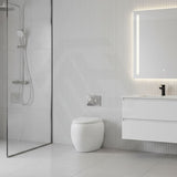 RAK CLOUD Rimless Wall Faced Toilet Pan with Geberit Frameless Inwall Concealed Cistern Sigma8 Push Button - Variant Colour