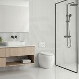 RAK CLOUD Rimless Wall Faced Toilet Pan with Geberit Frameless Inwall Concealed Cistern Sigma8 Push Button - Variant Colour