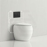 RAK CLOUD Rimless Wall Faced Toilet Pan with Geberit Frameless Inwall Concealed Cistern Sigma8 Push Button - Variant Colour