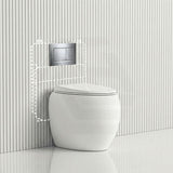 RAK CLOUD Rimless Wall Faced Toilet Pan with Geberit Frameless Inwall Concealed Cistern Sigma8 Push Button - Variant Colour