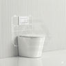 Geberit Sigma8 Inwall Cistern with Rimless Tornado Wall Faced Toilet Pan & Push Button 580x360x420mm - Gloss White