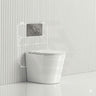 Geberit Sigma8 Inwall Cistern with Rimless Tornado Wall Faced Toilet Pan & Fienza Push Button 580x360x420mm - Gloss White