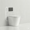Geberit Sigma8 Inwall Cistern with Rimless Tornado Wall Faced Toilet Pan & Fienza Push Button 580x360x420mm - Gloss White