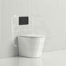 Geberit Sigma8 Inwall Cistern with Rimless Tornado Wall Faced Toilet Pan & Push Button 580x360x420mm - Gloss White