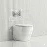 Geberit Sigma8 Inwall Concealed Cistern and Tornado Rimless Wall Faced Toilet Pan with Push Button SET 400x570x360mm