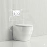 Geberit Sigma8 Inwall Concealed Cistern and Tornado Rimless Wall Faced Toilet Pan with Push Button SET 400x570x360mm