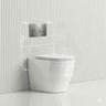 Geberit Sigma8 Inwall Concealed Cistern and Tornado Rimless Wall Faced Toilet Pan with Push Button SET 400x570x360mm