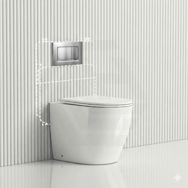 Matt Chrome Plate Chrome Trim Square Button