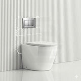 Geberit Sigma8 Inwall Concealed Cistern and Tornado Rimless Wall Faced Toilet Pan with Push Button SET 400x570x360mm