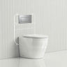 Geberit Sigma8 Inwall Concealed Cistern and Tornado Rimless Wall Faced Toilet Pan with Push Button SET 400x570x360mm