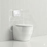Geberit Sigma8 Inwall Concealed Cistern and Tornado Rimless Wall Faced Toilet Pan with Push Button SET 400x570x360mm