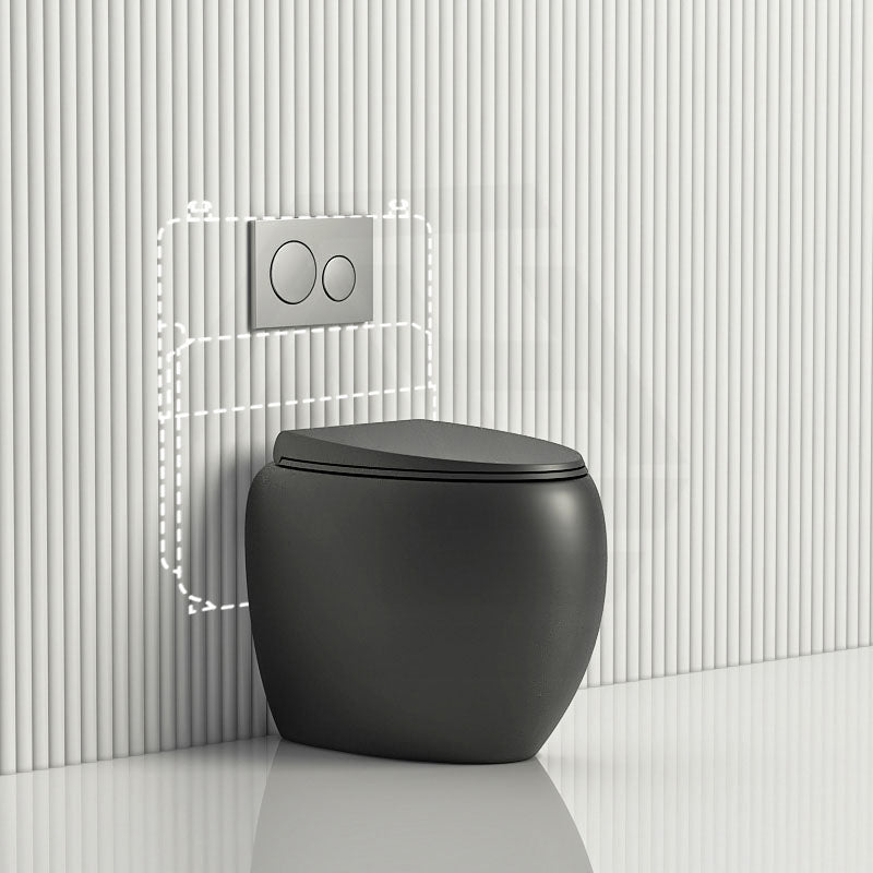 RAK CLOUD Rimless Wall Faced Toilet Pan Variant Colour with Geberit Frameless Inwall Concealed Cistern Sigma8 Push Button Available