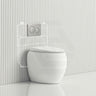 RAK CLOUD Rimless Wall Faced Toilet Pan Variant Colour with Geberit Frameless Inwall Concealed Cistern Sigma8 Push Button Available