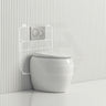 RAK CLOUD Rimless Wall Faced Toilet Pan Variant Colour with Geberit Frameless Inwall Concealed Cistern Sigma8 Push Button Available