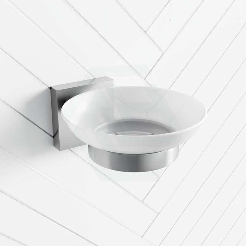 Soap Dish Holder With Square Bracket Chrome Holders