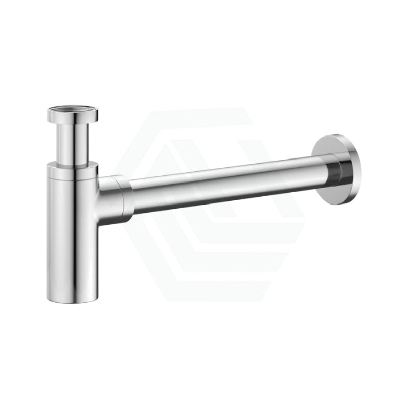 P&P Solid Brass Bottle Trap in Chrome
