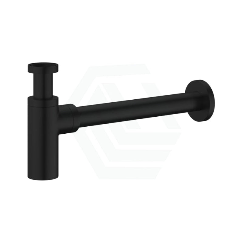 Solid Brass Bottle Trap Matt Black