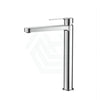 Solid Brass Chrome Tall Basin Mixer Tap Vanity For Bathroom Mixers