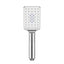 Square 3 Functions Chrome Rainfall Hand Held Shower Head Only Handheld Showers