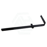 Square Black Wide Twin Shower Rail With Diverter Top Water Inlet